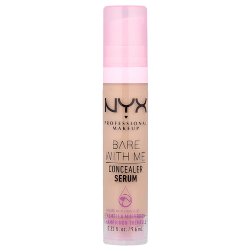NYX Professional Makeup, Bare With Me, сыворотка-консилер, 02 светлая, 9,6 мл (0,32 жидк. Унции)