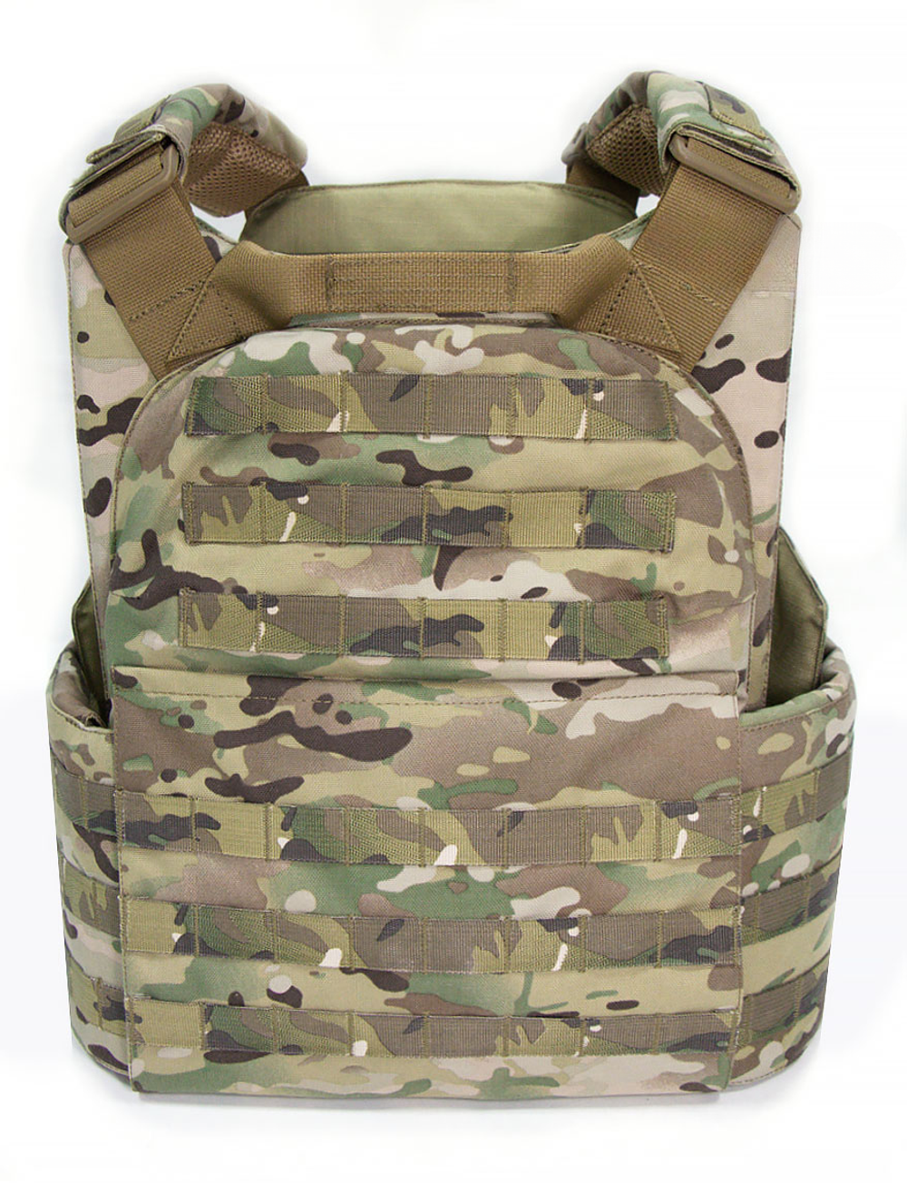 Чехол для бронежилета плитника КРЕПОСТЬ быстросброс слева, MIMICRYA, Cordura 1000D, MULTICAM, S-M
