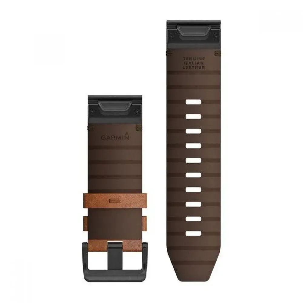Quickfit 26 watch band Chestnut Leather 26mm