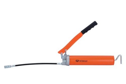 Рычажный шприц для смазки, 413 бар, 1/8" БСПТ, гибкий шланг с 4-х лепестковой насадкой