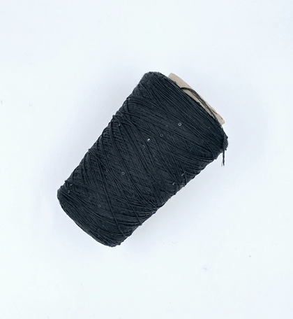 Loro Piana меринос 85% кашемир 15% мини пайетка голографическая прозрачная, 850 м в 100 г, хвойный петроль