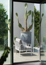 Столик пластиковый кофейный Nardi Komodo Tavolino Vetro, белый