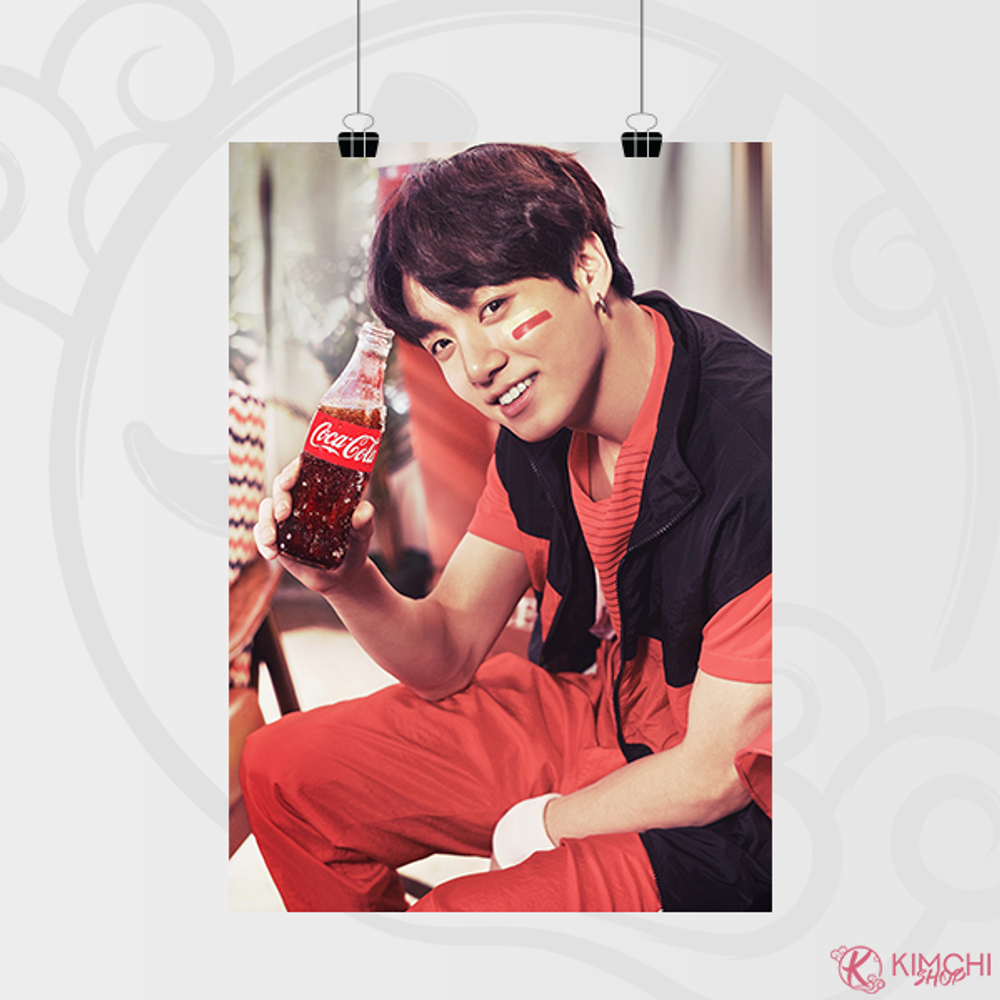 Постер А4 - BTS - Coca Cola