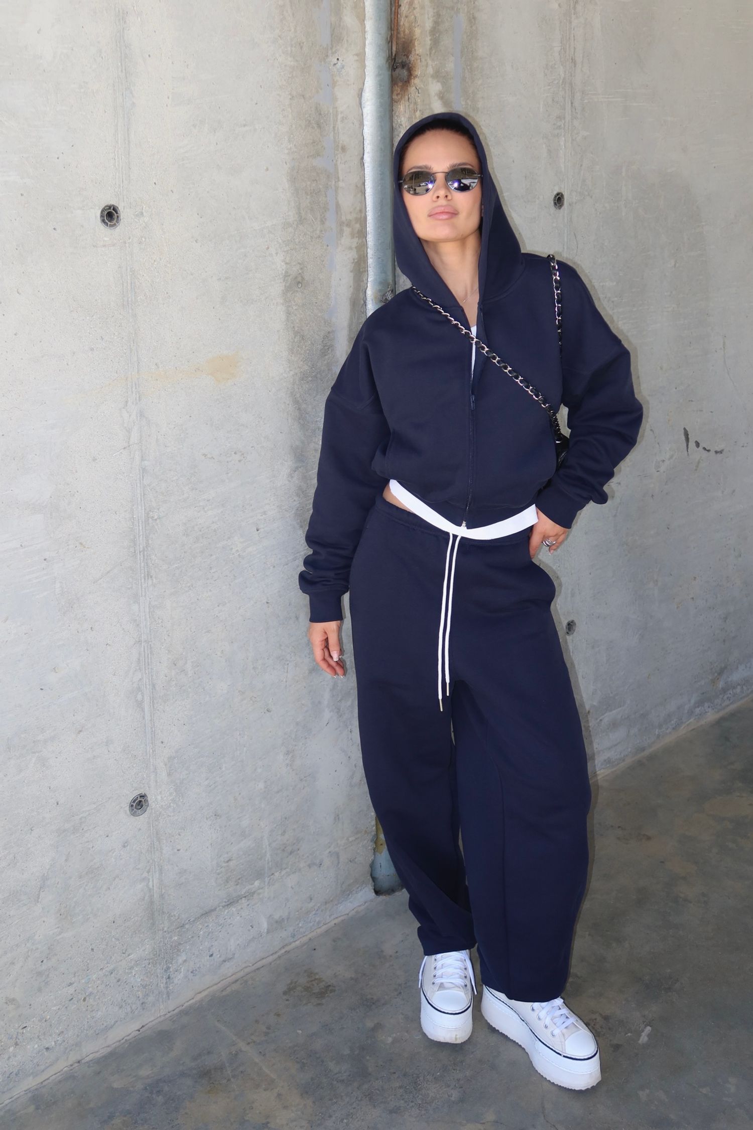 брюки-бананы, navy blue