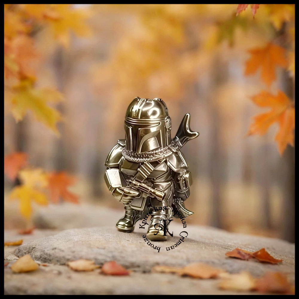 Темлячная бусина "Мандо" для ножей , латунь