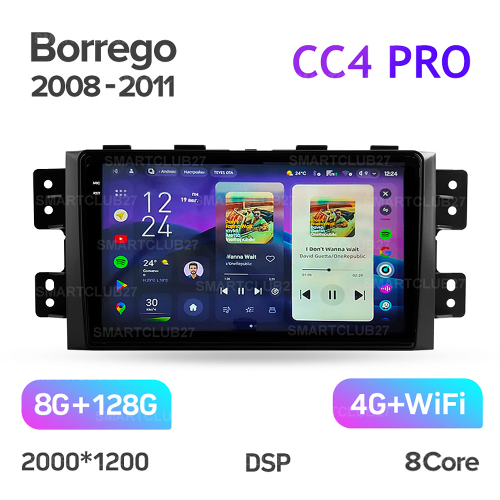 Teyes CC4 Pro 9" для KIA Borrego 2008-2011