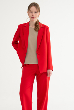 Жакет женский 4548зпа, красный #513Кр044548зпа
