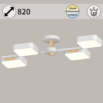 03361-0.3-04 WH+WOOD светильник потолочный