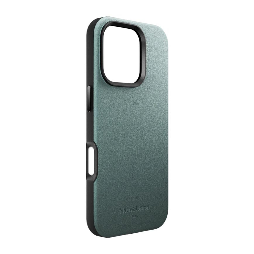 Кожаный чехол MagSafe Native Union Active Case для iPhone 16 Pro Текстурированный гибридный чехол из экокожи с повышенным уровнем защиты при падении