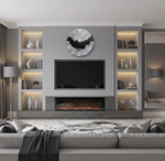 Часы настенные — эпоксидная смола ручная работа в подарок