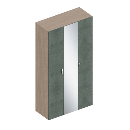 Шкаф 3-створчатый с зеркалом "Ева" (штанга в комплекте)