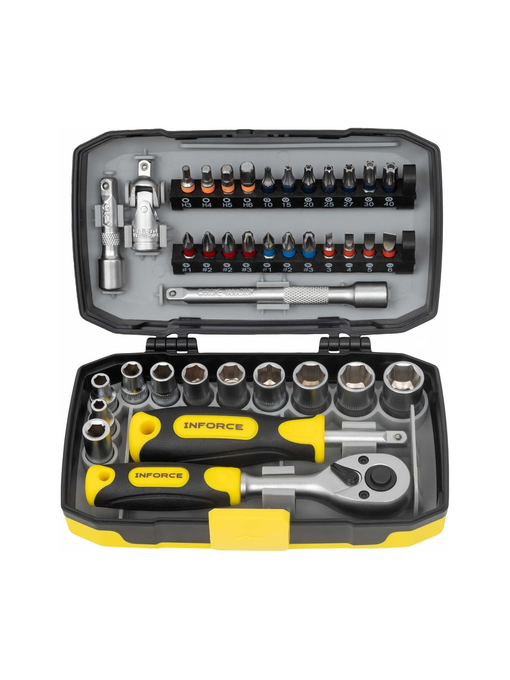 Универсальный набор инструмента Inforce 1/4 38 предметов 06-25-09