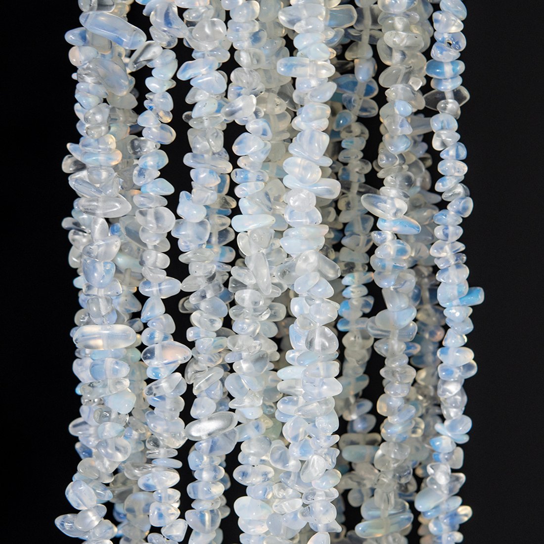 Лунный камень (имитация), фриформ, 4-9мм