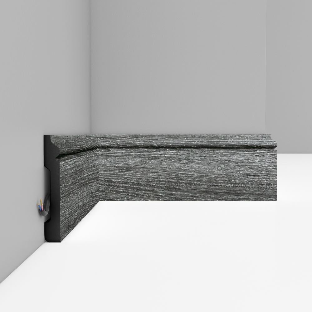 Плинтус напольный Decomaster D005-87 79х13х2400мм