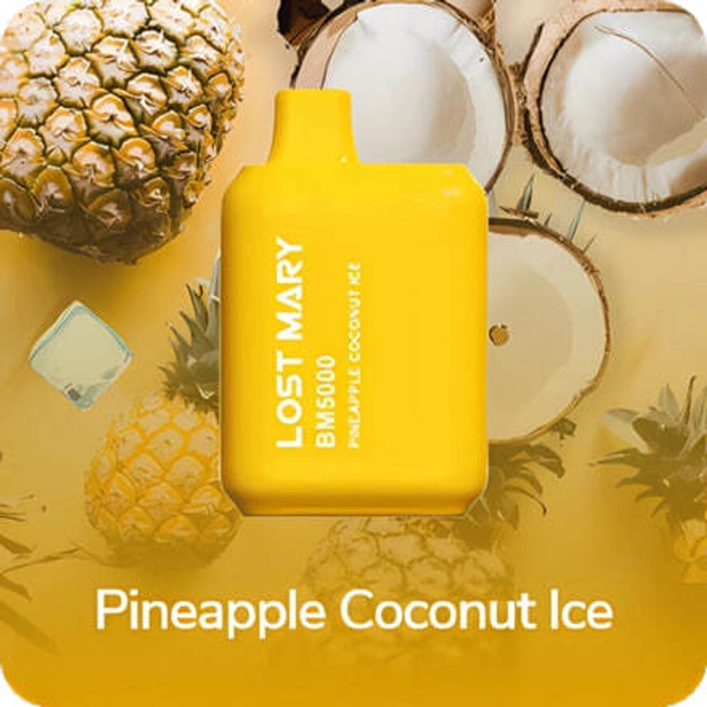 Lost mary BM5000 - Pineapple Coconut Ice (5% nic)