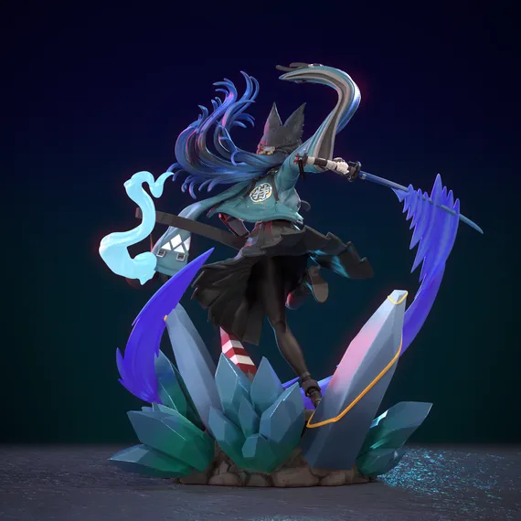 Hoshimi Miyabi diorama - Zenless Zone Zero