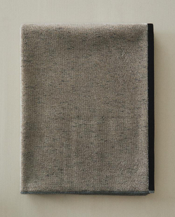 ZARA HOME БАННОЕ ПОЛОТЕНЦЕ С МЕЛАНЖЕВЫМ ЭФФЕКТОМ, ЧЕРНЫЙ