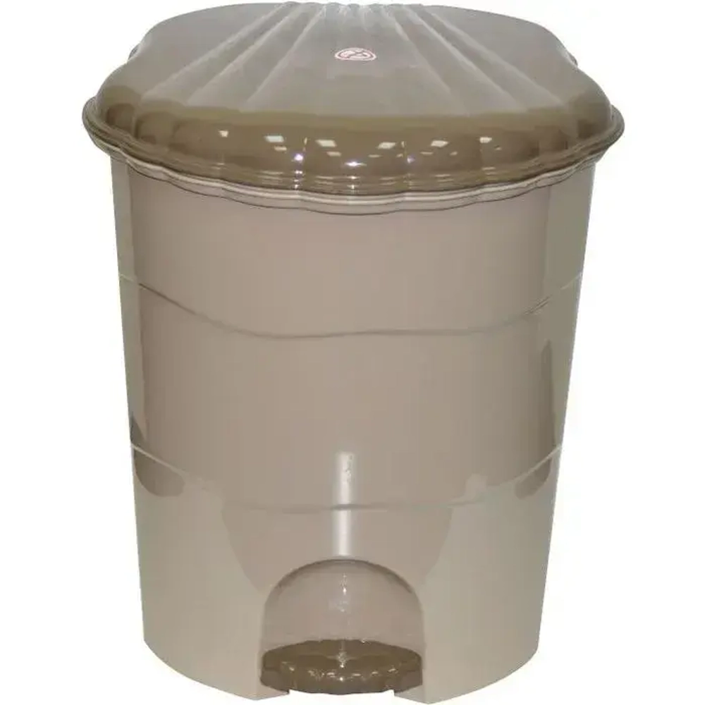 Ведро для мусора с педалью 7л (латте-капучино)