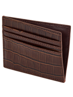 Картхолдер METROPOLITAN CROCO шоколадного цвета