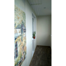 Ламинированная панель ПВХ ВЕК с цифровой печатью Лен Серый - Ранняя Осень 2700х250мм