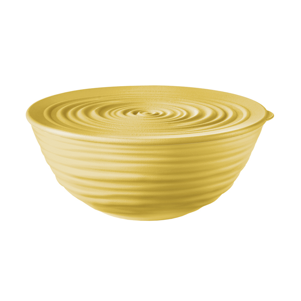 Миска с крышкой Tierra 18см желтая Guzzini