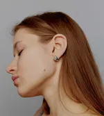 Пусеты Moon River Сердца объёмные Е048