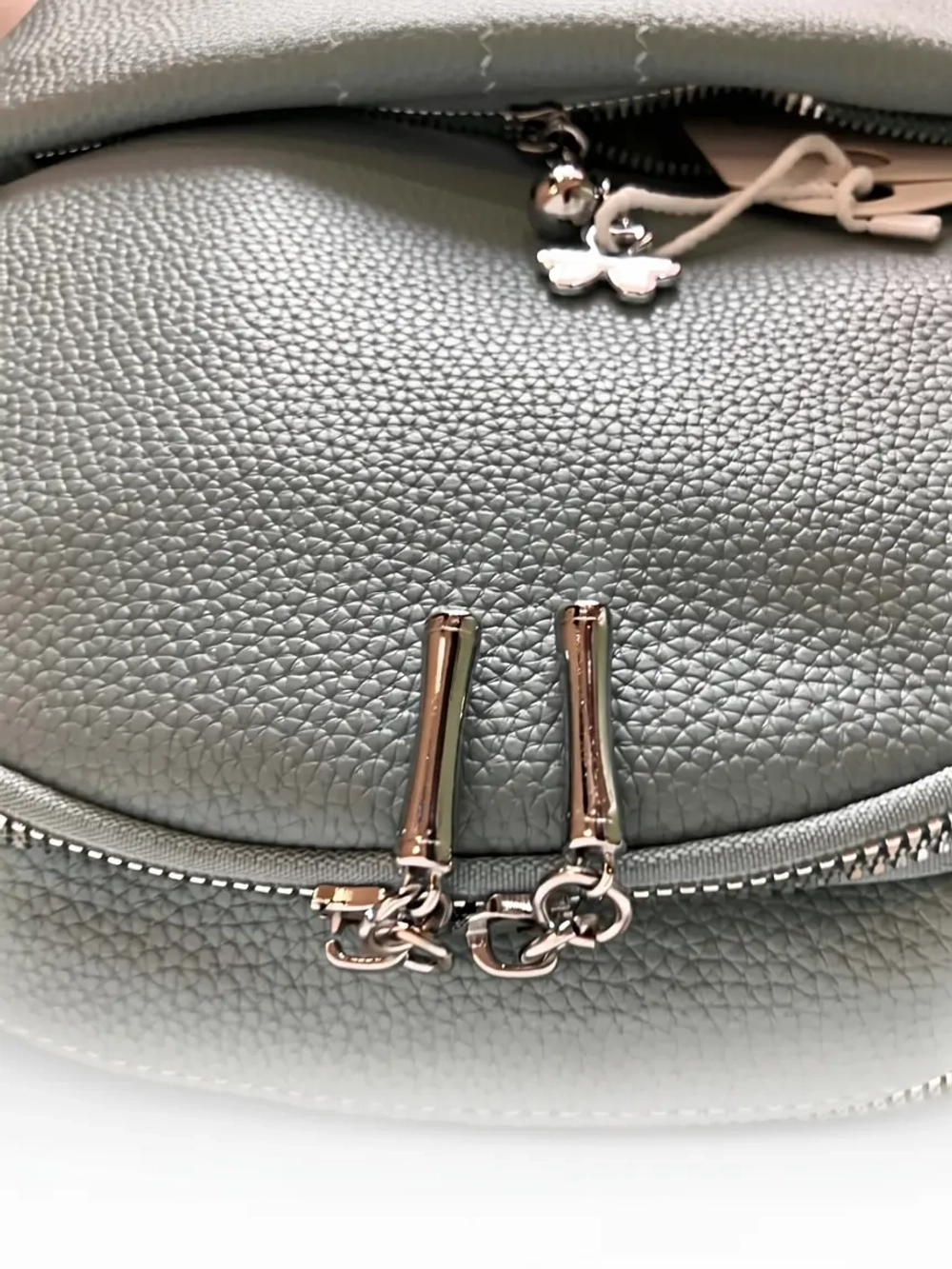 Рюкзак сумка женская из экокожи бежевая QOZA