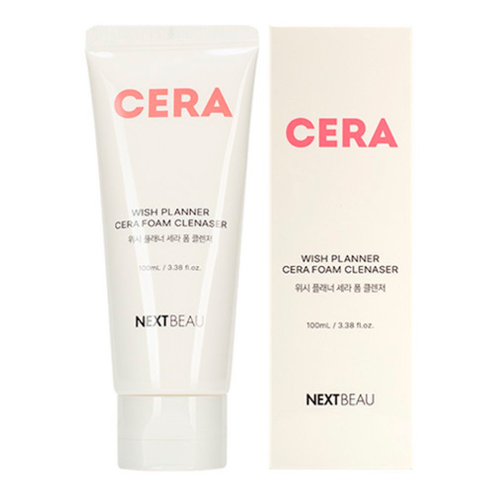 Пенка для умывания с керамидами NEXTBEAU Wish Planner Cera Foam Cleanser 100 мл