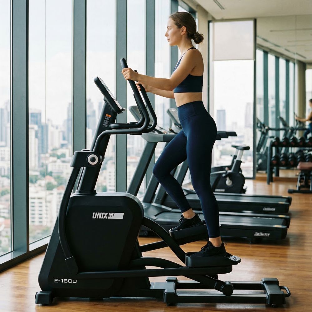 Эллиптический тренажер генераторный UNIX Fit E-1600 (LED) PRO