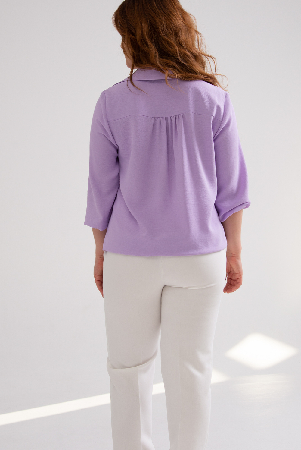 Блузка женская 4511АП, сиреневый #30Сир094511АП