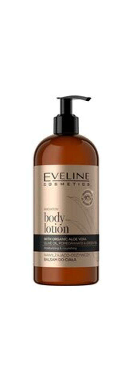 Eveline Cosmetics Organic Gold - увлажняющий лосьон для тела с алоэ вера /   500  ml  / GTIN 5903416030188