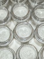 Блёстки Глиттер 301-04мм Белый прозрачный глянец - универсальные