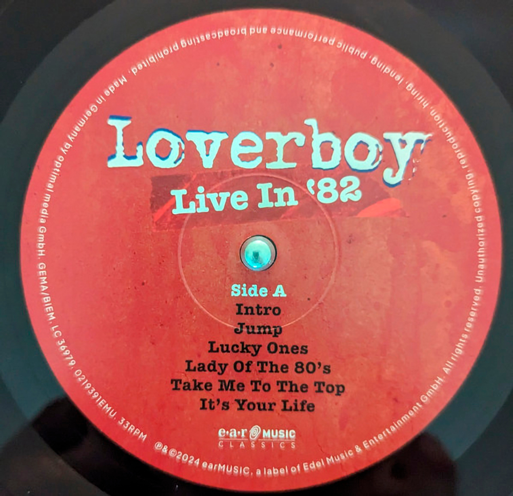 Loverboy / Live In '82 (LP+DVD)