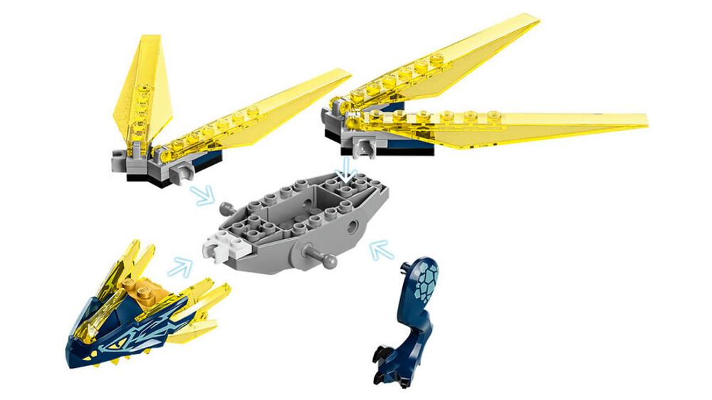 Конструктор LEGO Ninjago 71798 Битва детеныша дракона Нии и Арин