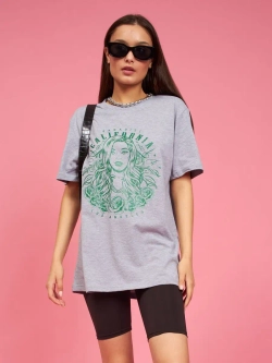 Футболка калифорния женская серая