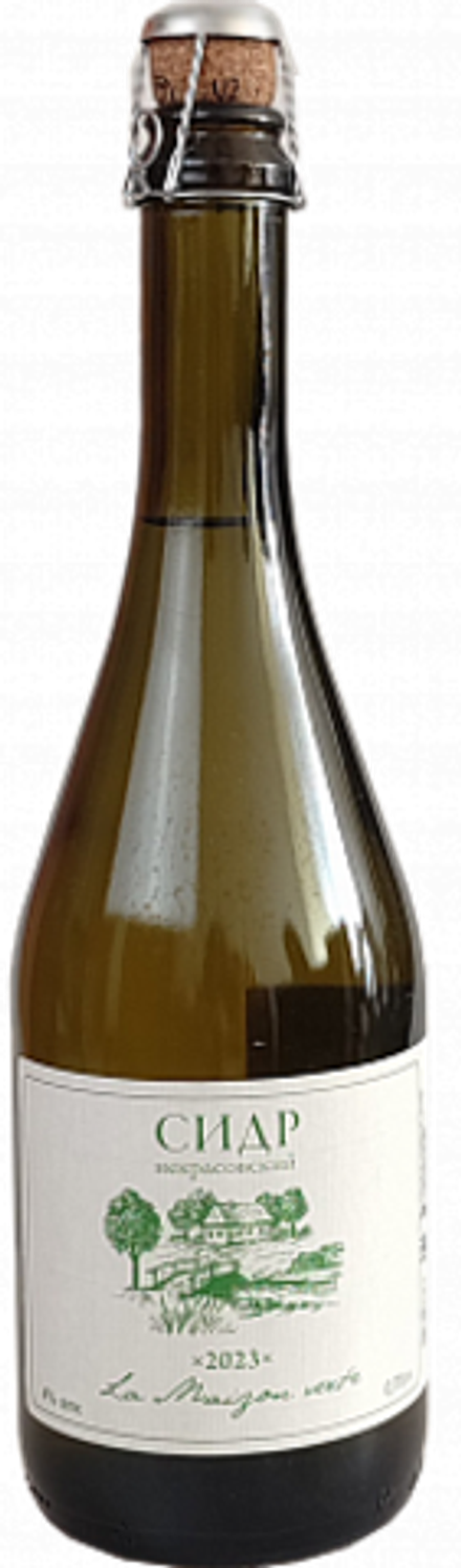 Сидр Ля Мезон Верт Некрасовский Полусладкий 2023 / Cider La Maiзon Verte Nekrasovskij Semi-Sweet 2023 0.75 - стекло