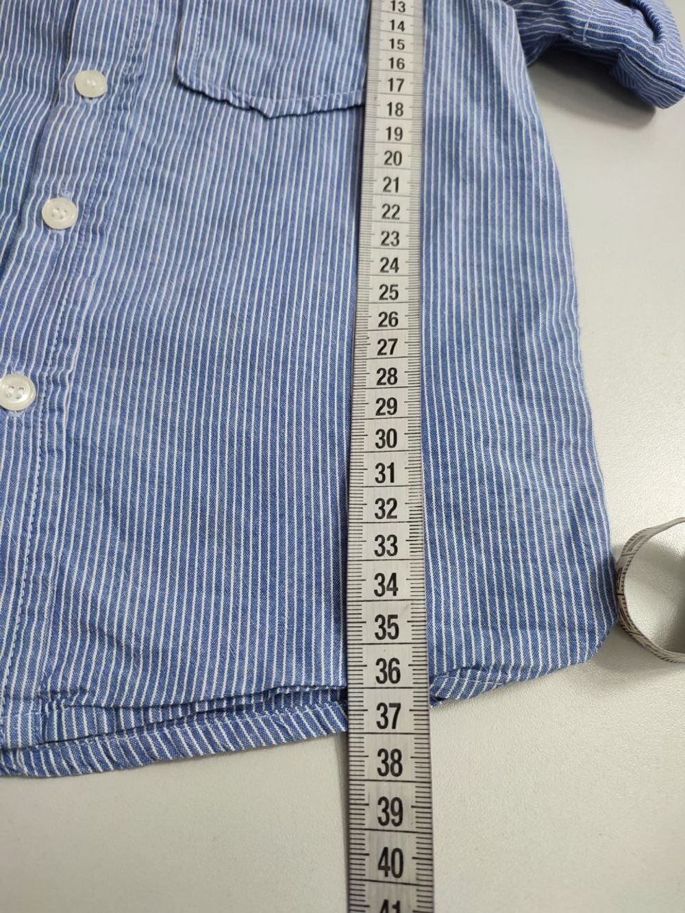 Рубашка из хлопка в полоску на 3 года