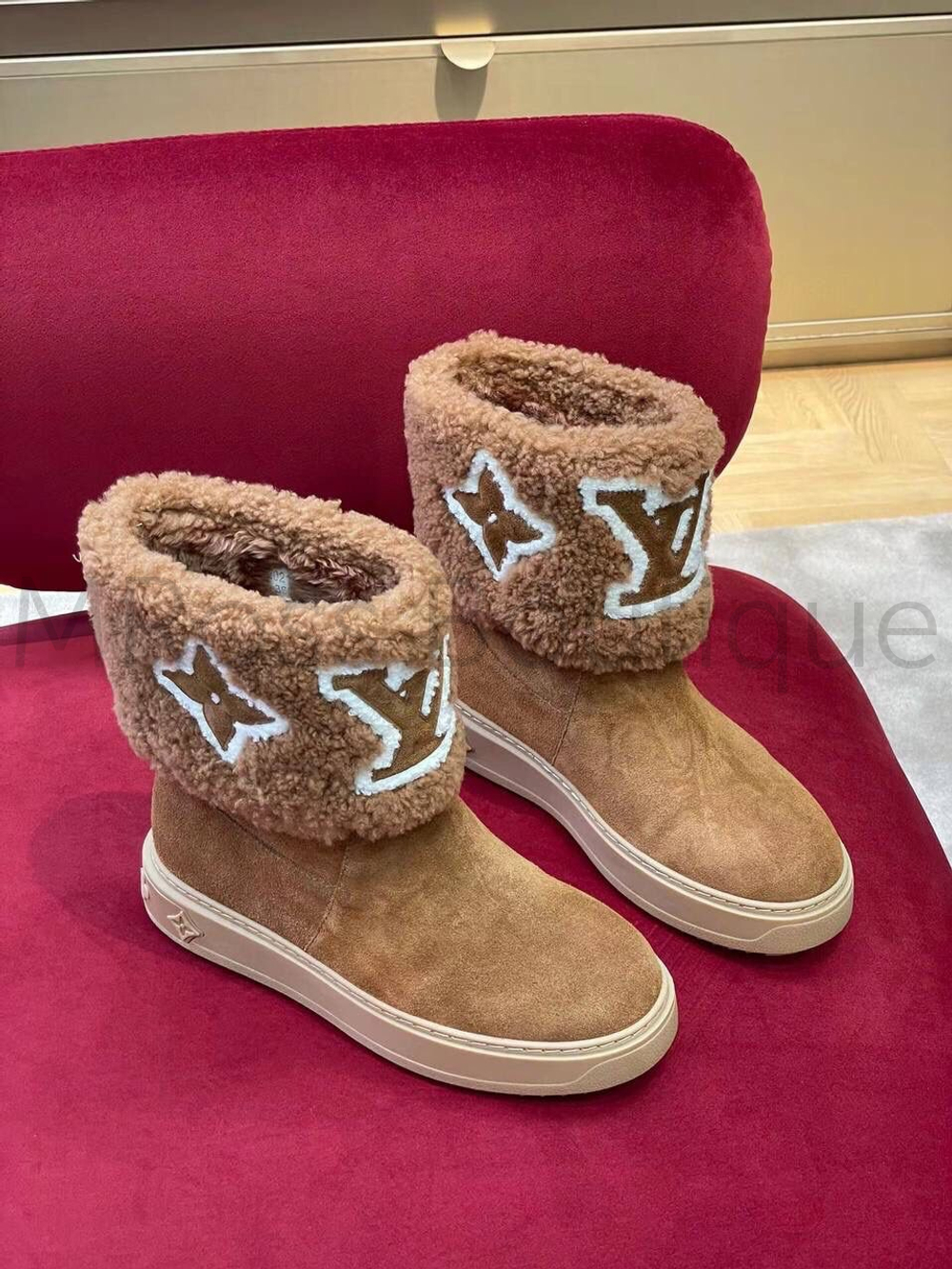 Коричневые ботинки Snowdrop Louis Vuitton