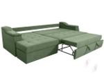 Диван угловой левый Бруно ДКУ-О NEW (Боска VL-1912-10 зеленый хаки; 3 категория)