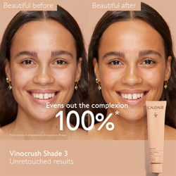 Caudalie Vinocrush Skin Tint - CC-крем для выравнивания тона кожи с увлажняющим эффектом, 30 ml