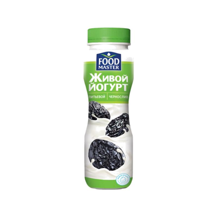 Йогурт живой Food Master Чернослив 1% 280 гр