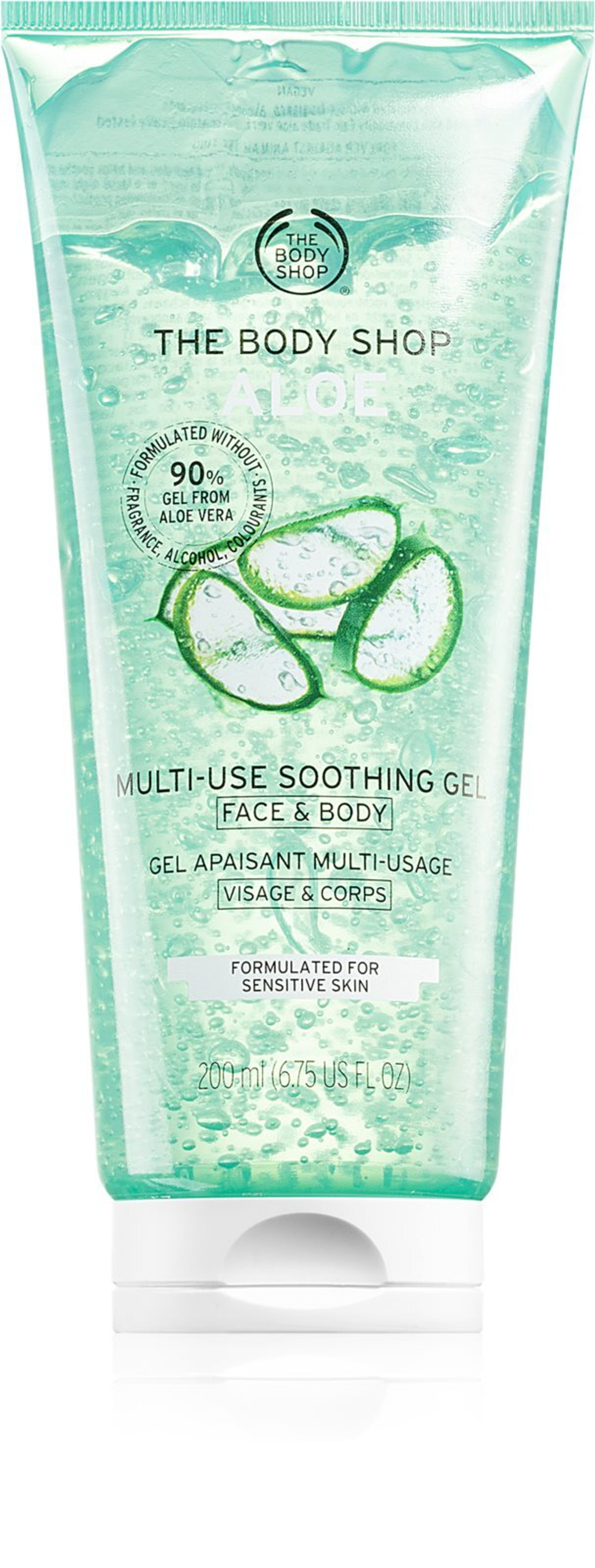 The Body Shop Aloe - успокаивающий гель для тела и лица /   200  ml  / GTIN 5028197962845