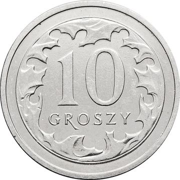 10 грошей 2019-2024 Польша