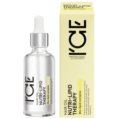 Масло ICE Hair Oil Nutri-Lipid Therapy для питания и блеска пористых и тусклых волос - 50 мл.