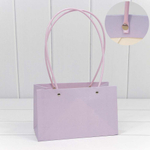 Пакет подарочный 22х13.5х11см Ваза для цветов (Сиреневый)