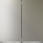 Выключатель встраиваемый VOLTUM S70 двухклавишный с подсветкой 10А, (шелк)