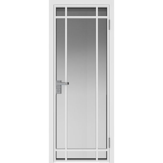 Межкомнатная дверь алюминиевая Profil Doors 5AG белая матовая RAL9003 остеклённая