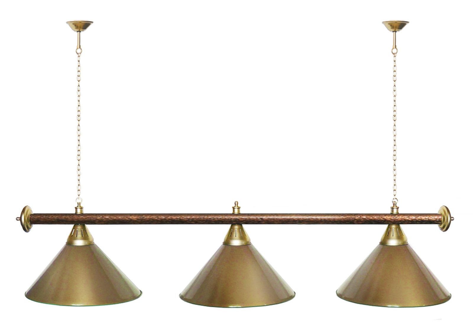 Лампа STARTBILLIARDS 3 пл. (плафоны зеленые,штанга зеленая,фурнитура золото) фото №57