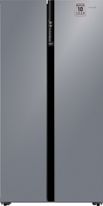 Холодильник (Side-by-Side) Weissgauff WSBS 600 NoFrost Inverter Dark Grey Glass (q)