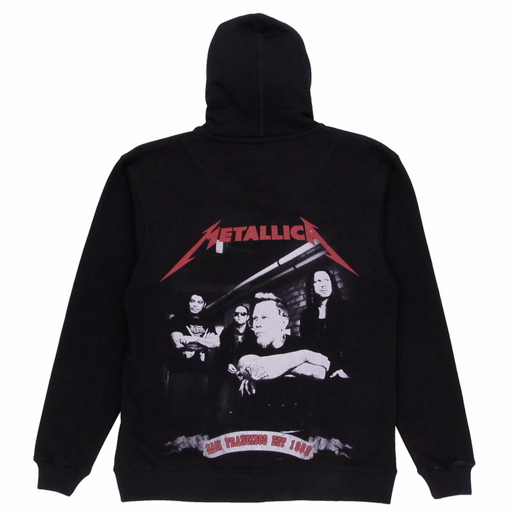 Толстовка Metallica фото группы (San Francisco Est 1982)